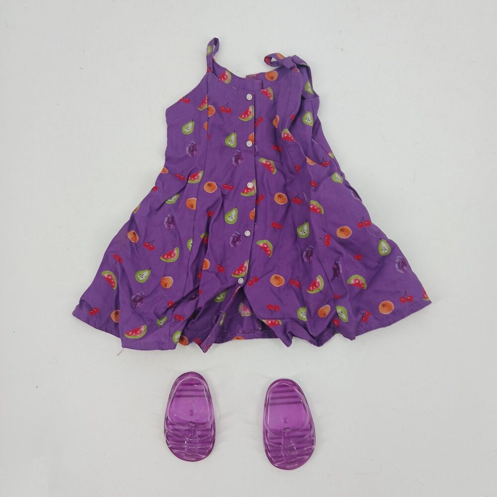 Girls' Vintage 1990s American Girl Doll Outfit Dress & Shoes Set